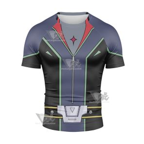 Yu Gi Oh Yugioh Arc V Kite Tenjo Short Sleeve Compression Shirt