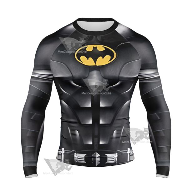 2023 The Flash Batman Michael Keaton Long Sleeve Compression Shirt