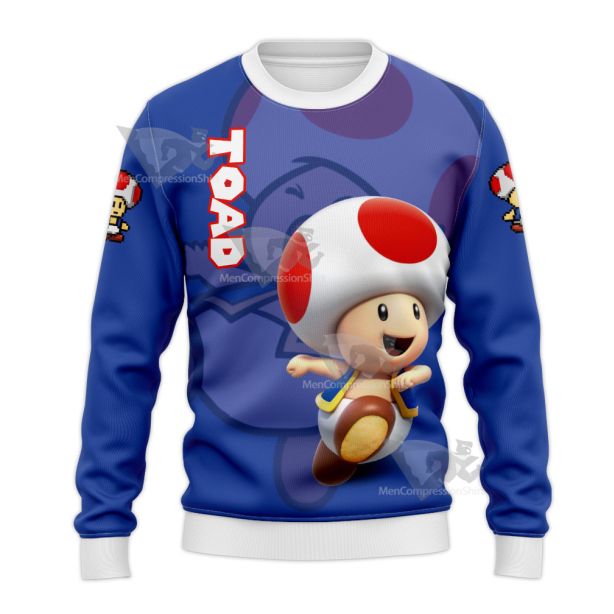 Mario Sports Toad Navy Blue Sweatshirt