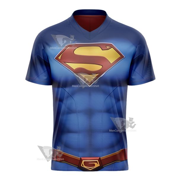 Superman Clark Lois Blue Football Jersey